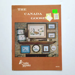 5/$12 Cross Stitch Booklet The Canada Goose v 1 Creative Keepsakes CK174 1984